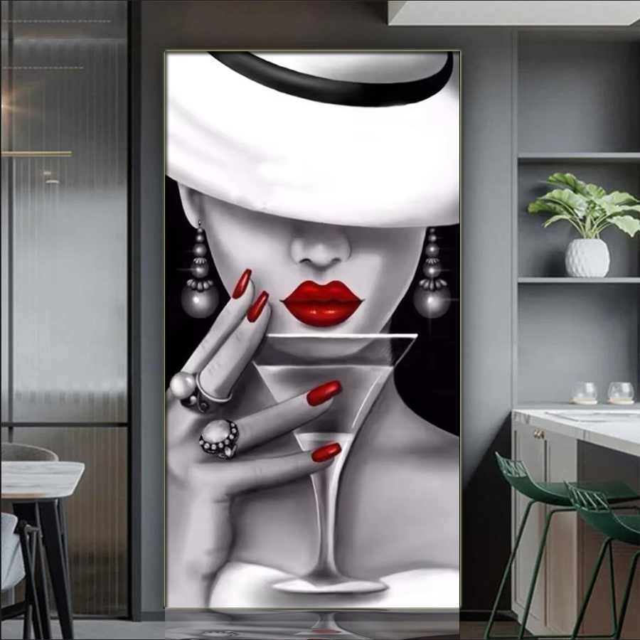 Elegant Woman Full Diamond Mos - đánh giá và giá Nail Art Valentines Day