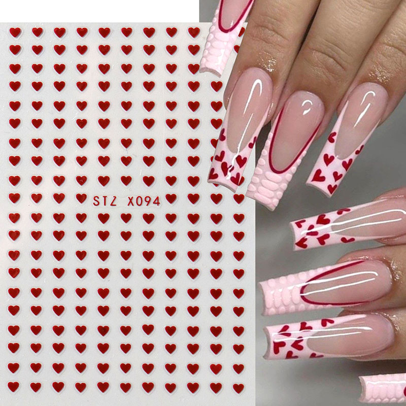2pcs Mini Love Heart Nail Art  - đánh giá và giá Nail Art Valentines Day