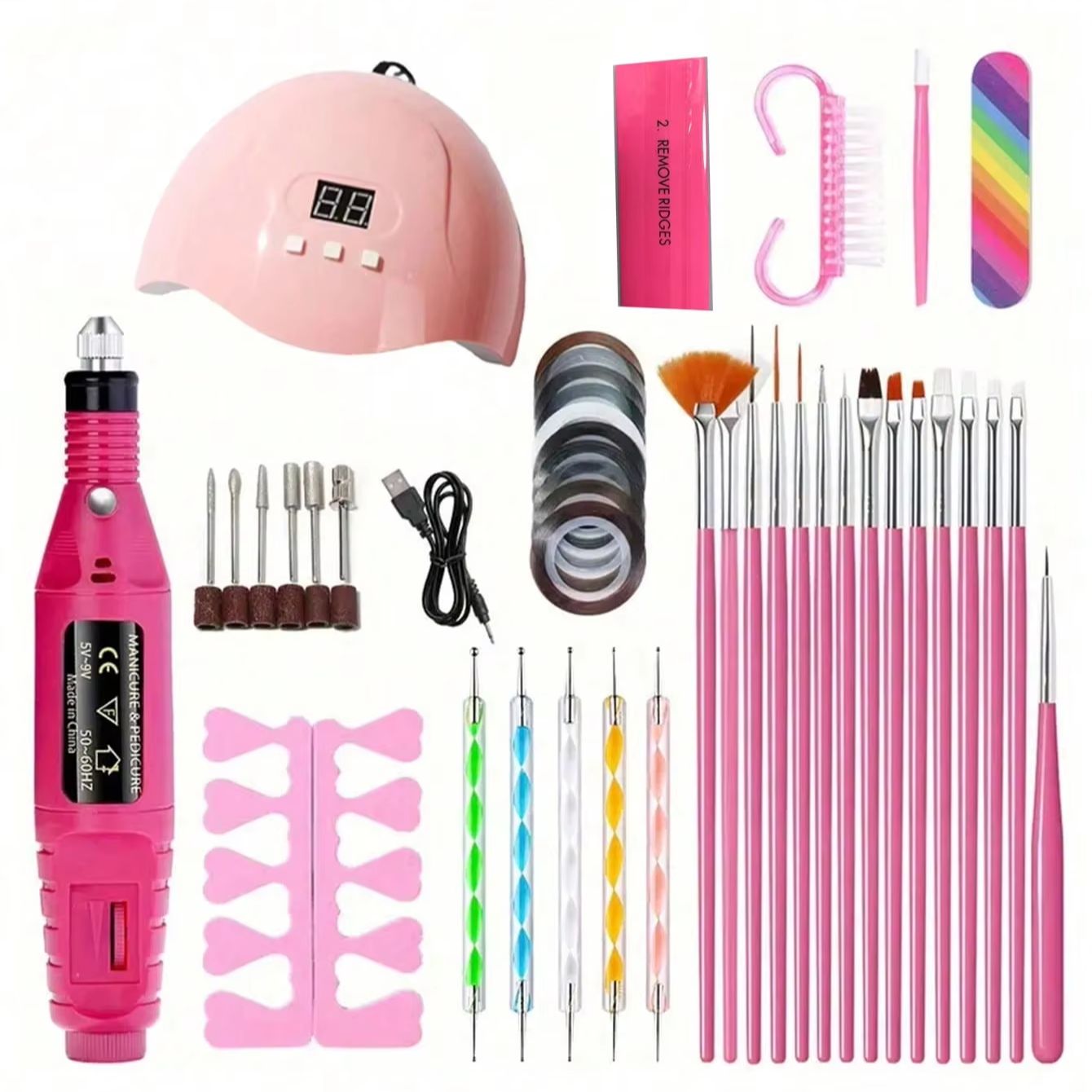 Nail Set Nail Extension Gel Na - đánh giá và giá Nail Art Ombre