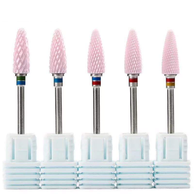 Pink Ceramic Milling Cutters F - đánh giá và giá Nail Drill Machine