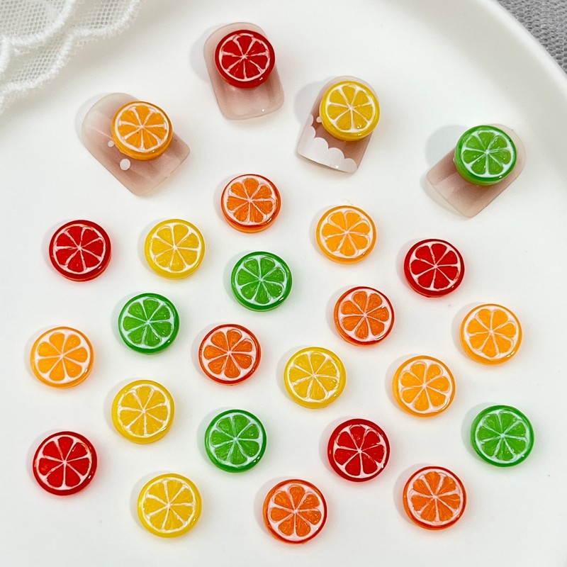 20pcs 3D Mini Simulated Food L - đánh giá và giá Nail Art Orange
