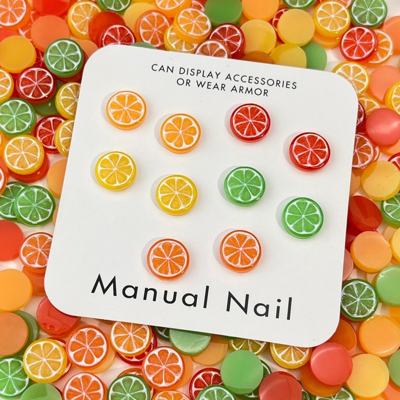 20pcs 3D Mini Simulated Food L - đánh giá và giá Nail Art Orange