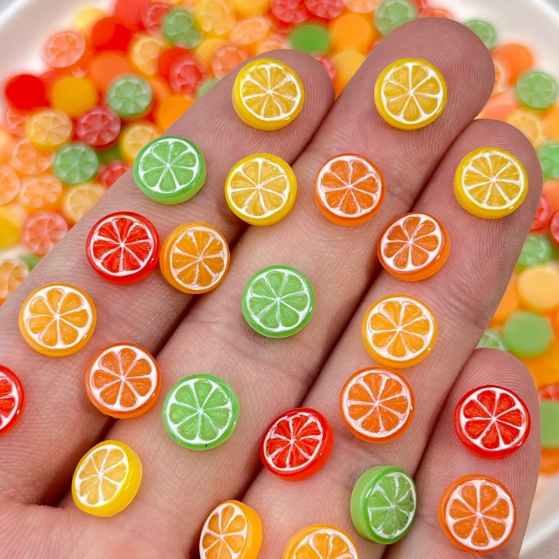 20pcs 3D Mini Simulated Food L - đánh giá và giá Nail Art Orange