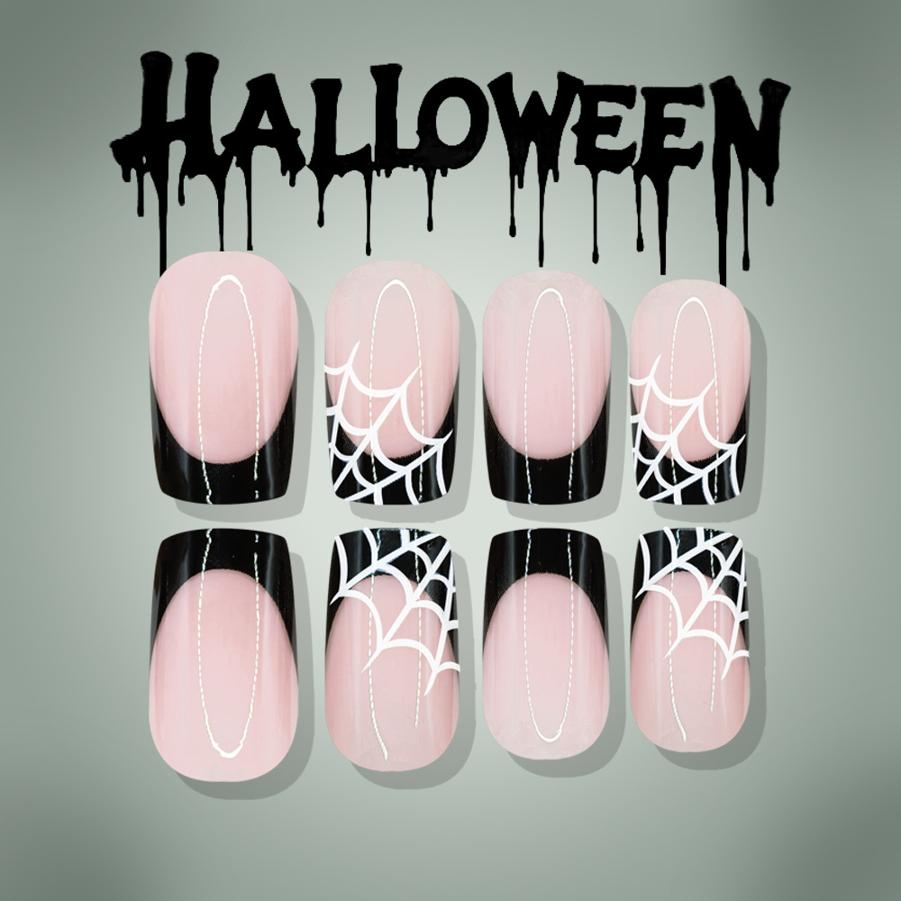 24Pcs Halloween Press On Nails - đánh giá và giá Nail Art Pink