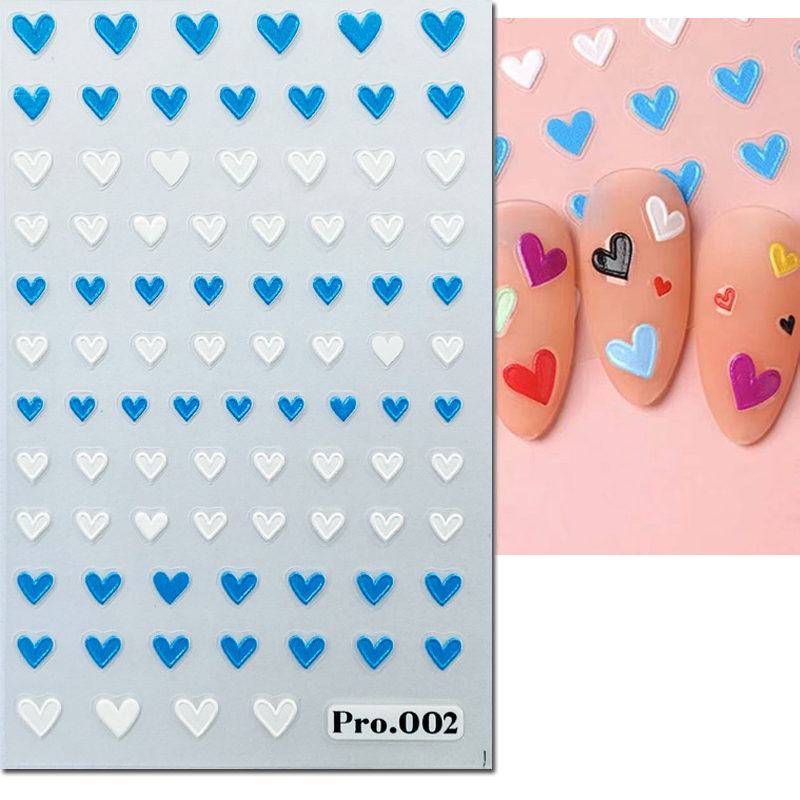 5d Embossed Nail Art Stickers  - đánh giá và giá Nail Art Valentines Day