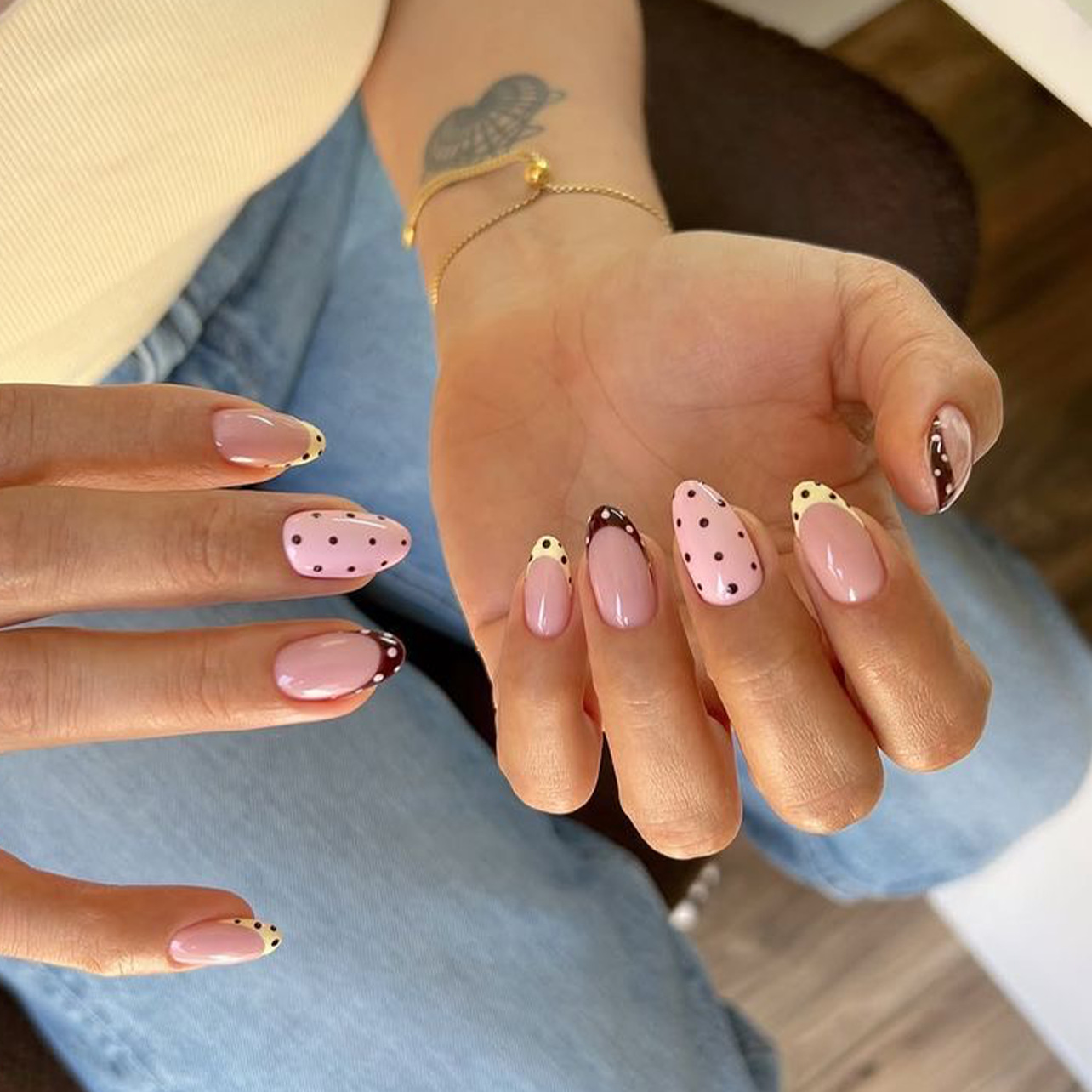 24Pcs Almond False Nails Sets  - đánh giá và giá Nail Art Pink