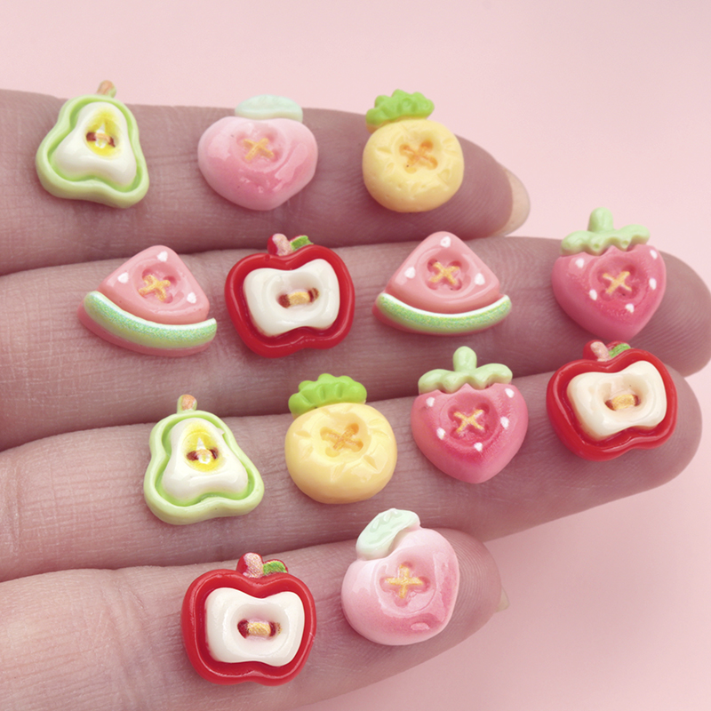 50/500pcs Mini Simulated Fruit - đánh giá và giá Nail Art Ombre