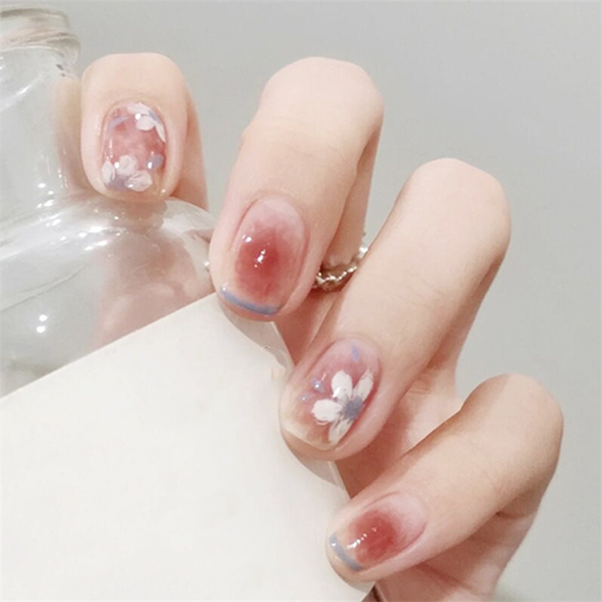 24Ps/Set Green Lattice Acrylic - đánh giá và giá Nail Art Pink