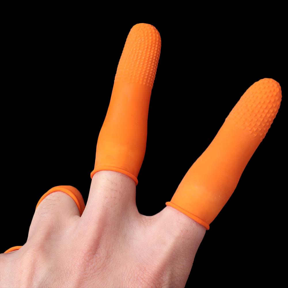 100PCS Reusable Fingertip Prot - đánh giá và giá Nail Art Orange