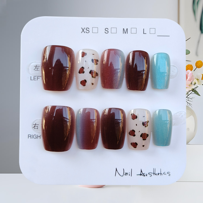 10Pcs Autumn Winter New Style  - đánh giá và giá Nail Art Press On