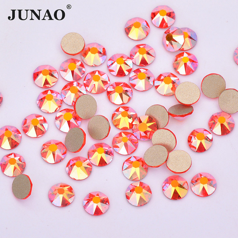 JUNAO ss20 Màu Đỏ Cam AB Mặt R - đánh giá và giá Nail Art Orange
